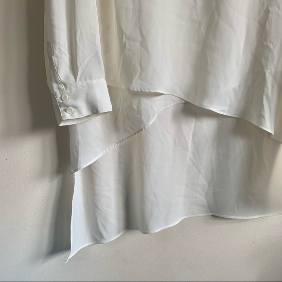 Chico's Asymmetrical Roll-Tab Tunic - Picture 2 of 9